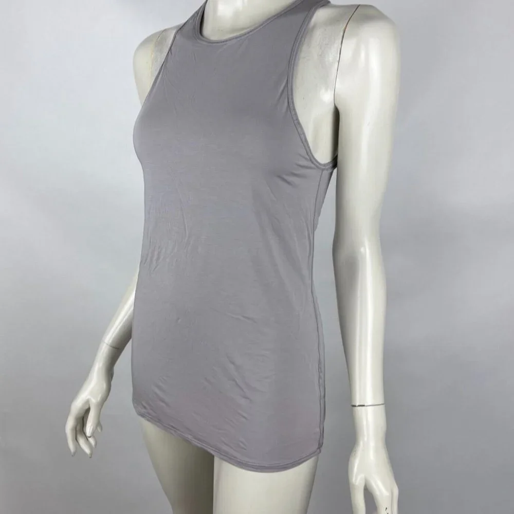 Lululemon Twist Back Tank Top Women6? EUC Lightweight Stretch Crew Neck Gym Yoga